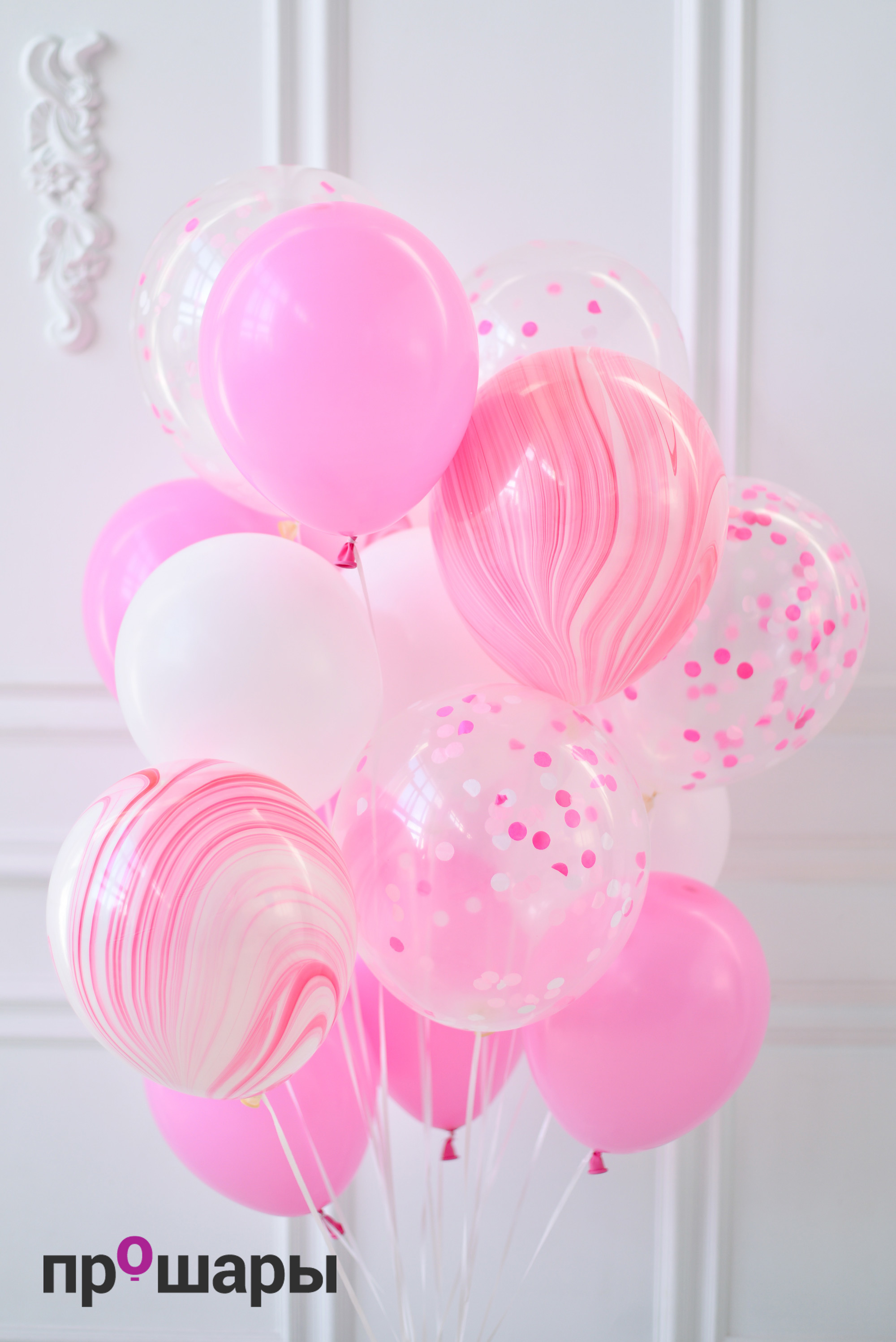 фонтаны из шаров на день рождения для девочки