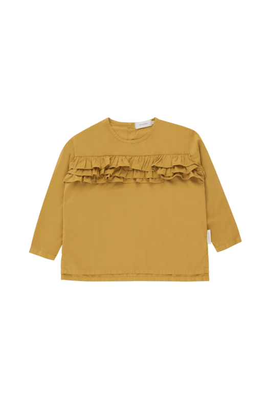 Блузка Tinycottons "Frills", гірчичиний
