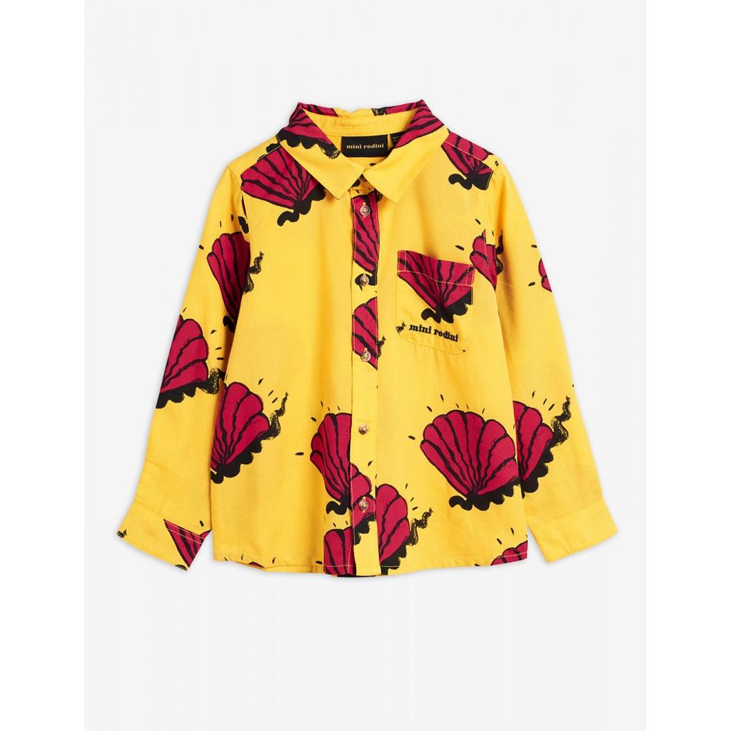 Сорочка MINI RODINI "SHELL", жовтий