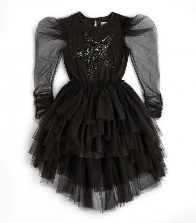 Платье NUNUNU "STAR STRUCK",черный