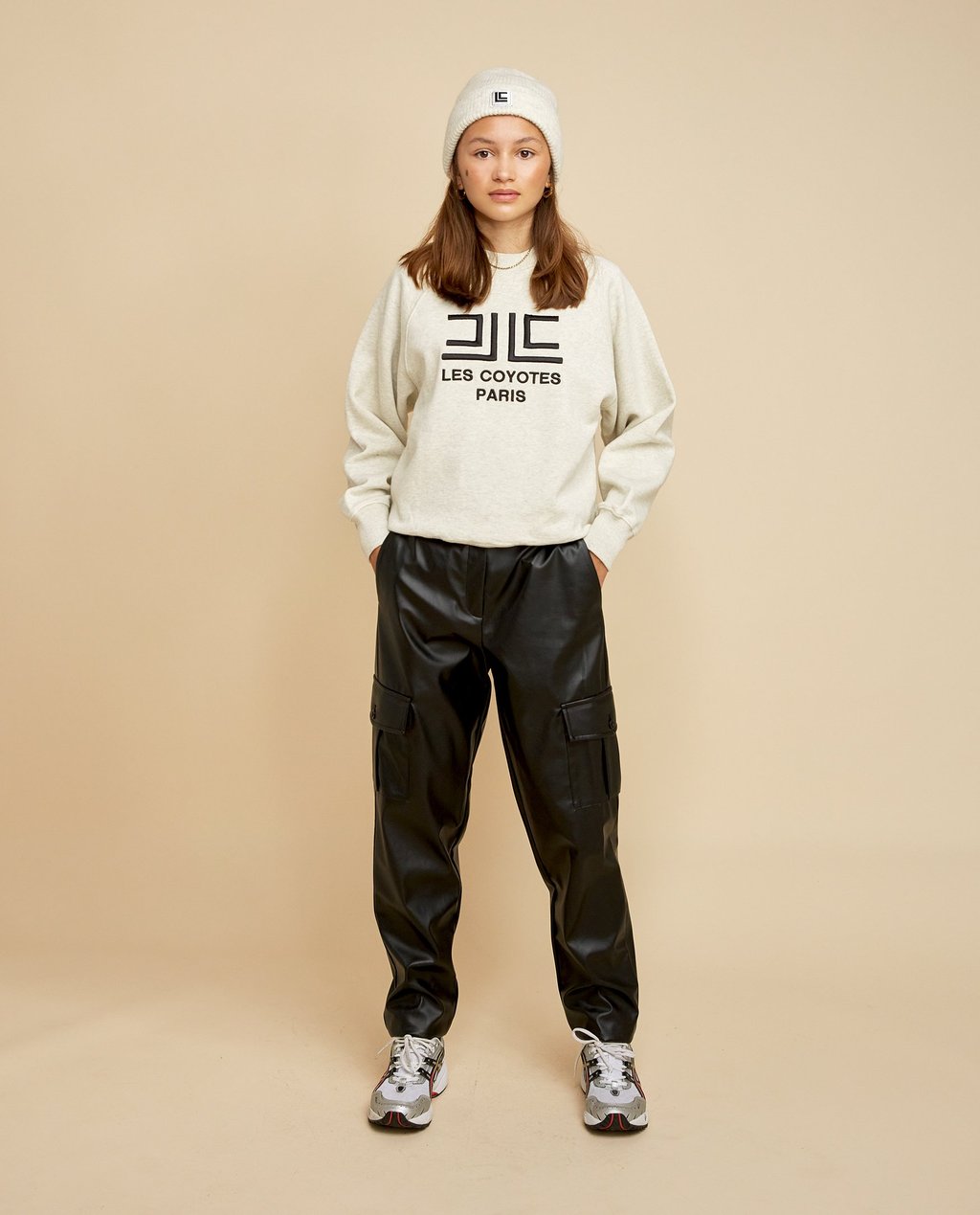 Шкіряні брюки Les Coyotes de Paris "JUDY", чорний