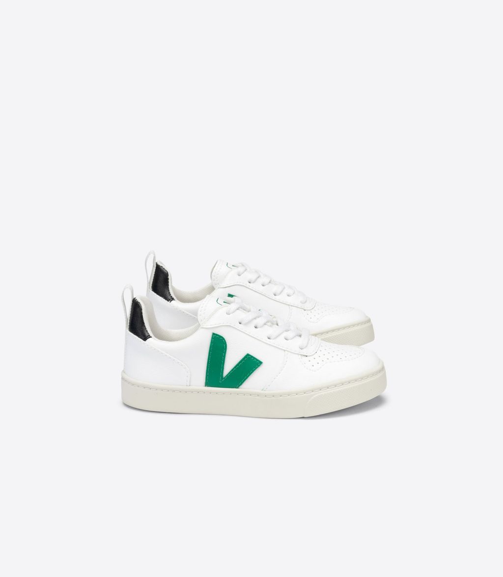 Кросівки VEJA "V-10 LACE CWL", білий/зелений