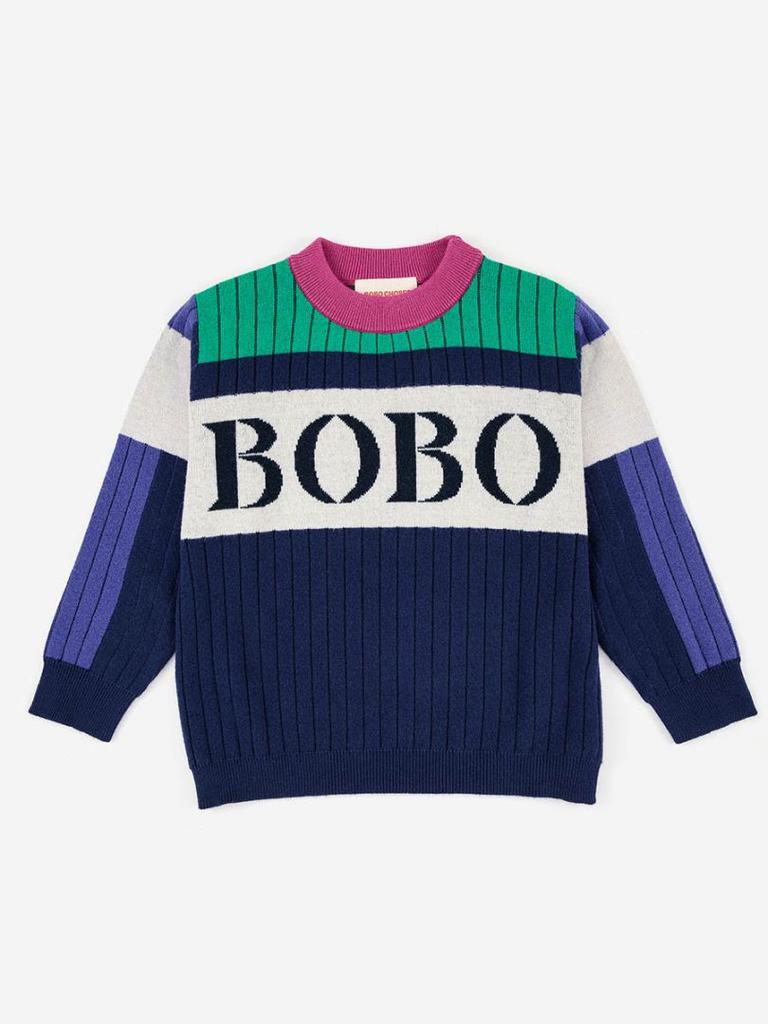 Светр Bobo Choses "Bobo color block", різнокольоровий