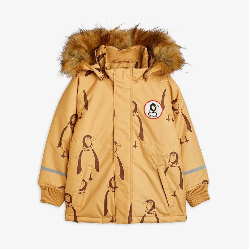 Куртка MINI RODINI "PENGUIN K2 PARKA", бежевий
