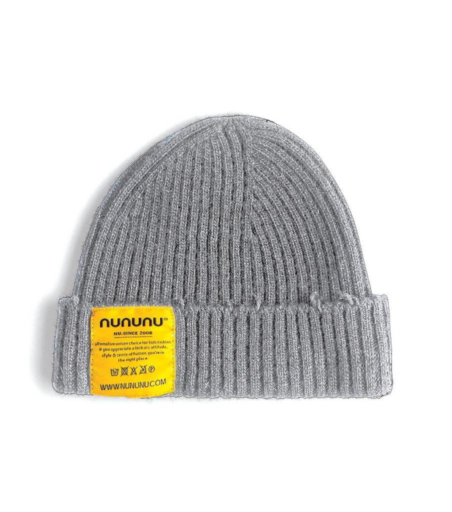 Шапка NUNUNU "KNIT", сірий