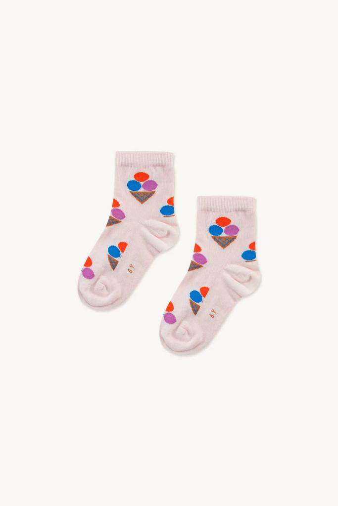 Шкарпетки Tinycottons "ICE-CREAM", світло-рожевий