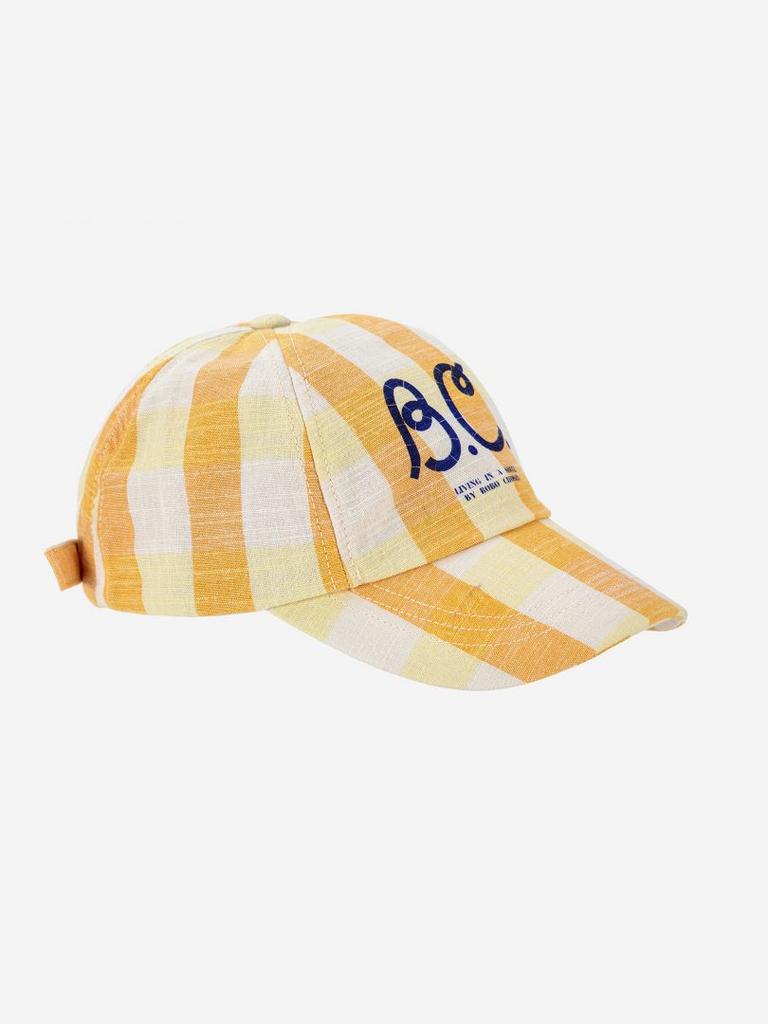 Кепка Bobo Choses "Vichy", жовтий/білий