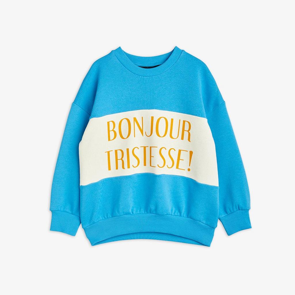 Світшот MINI RODINI "BONJOUR TRISTESSE", синій