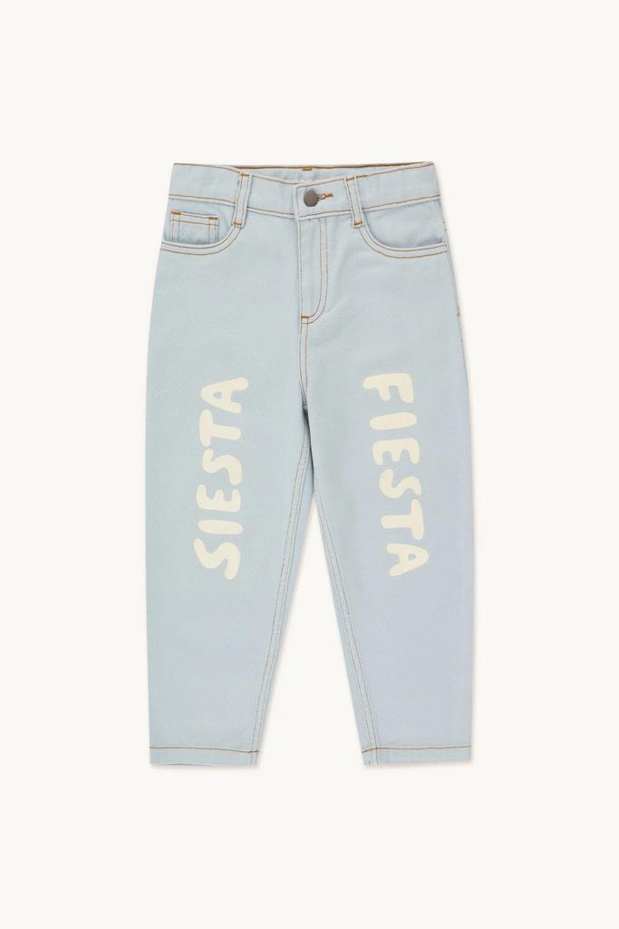 Джинси Tinycottons "SIESTA FIESTA", блакитний