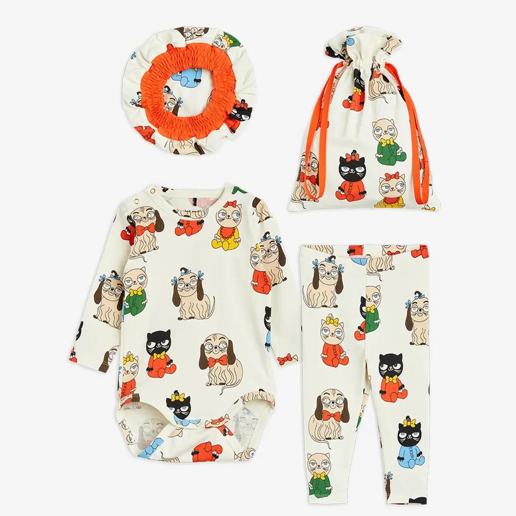 Дитячий комплект MINI RODINI "MINI BABIES", білий