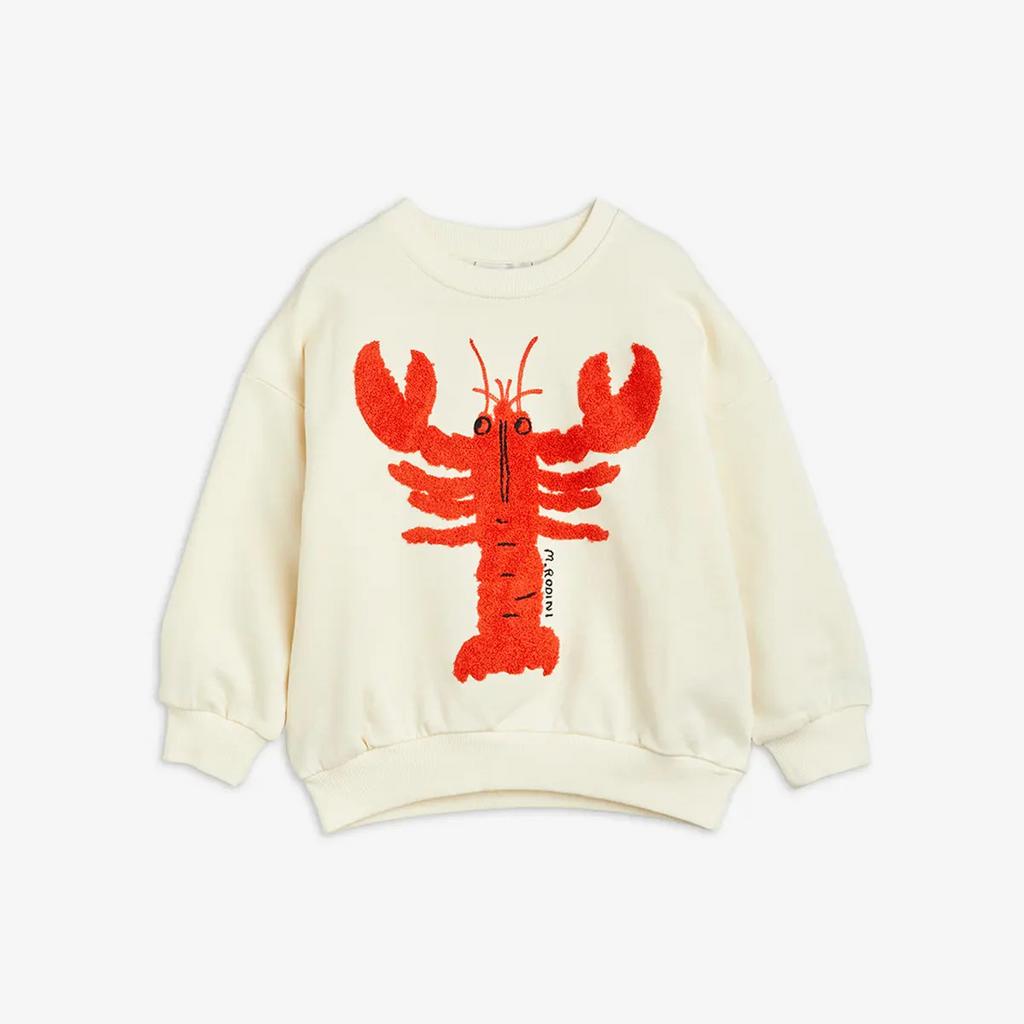 Світшот MINI RODINI "LOBSTER", білий