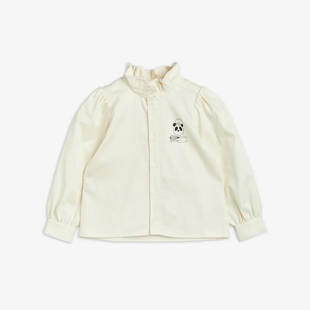 Блузка MINI RODINI "CHEF PANDA", білий