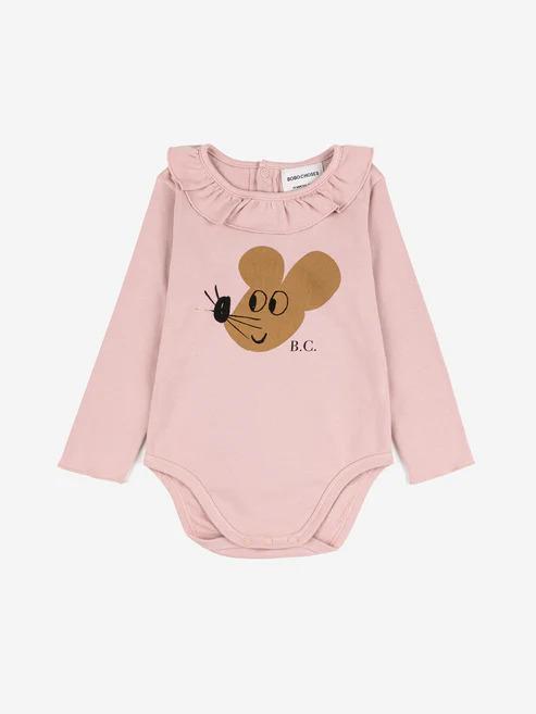 Боді Bobo Choses "Baby Mouse", рожевий
