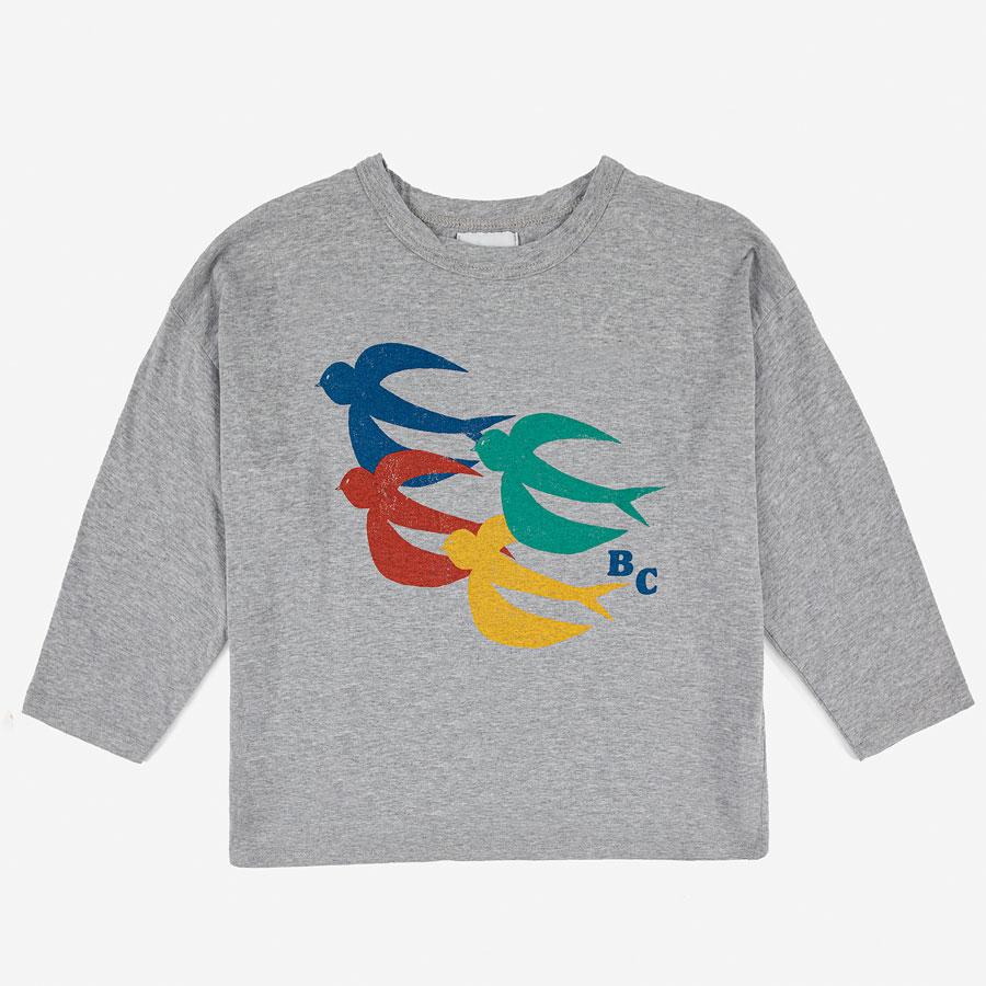 Лонгслив Bobo Choses "Flying Birds", сірий