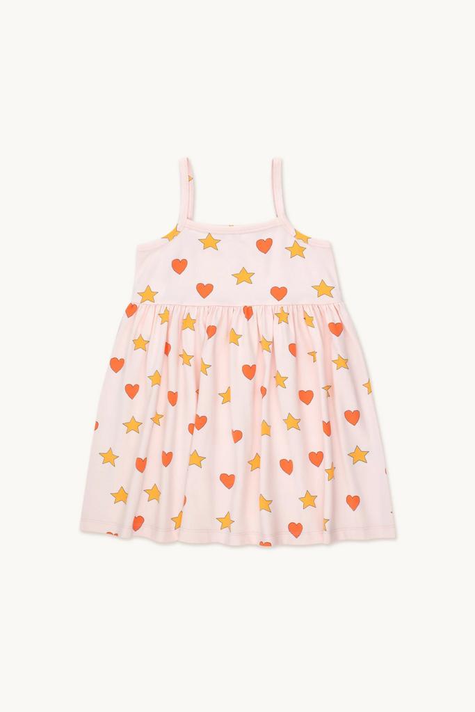 Сукня Tinycottons "HEARTS STARS", ніжно-рожевий