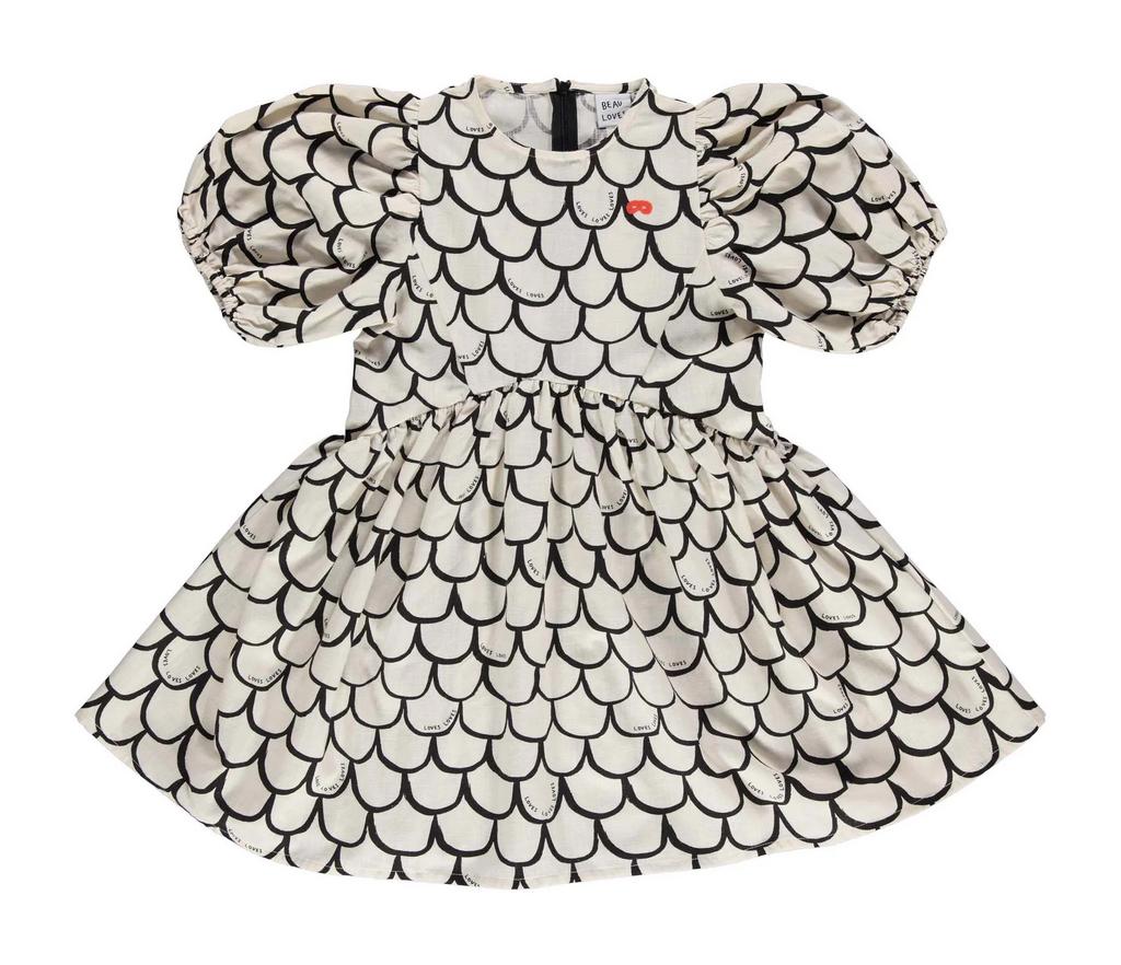 Сукня Beau LOves "Black Scales", білий/чорний
