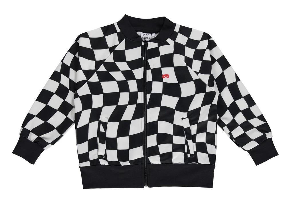 Спортивна куртка Beau LOves "Black Check", білий/чорний
