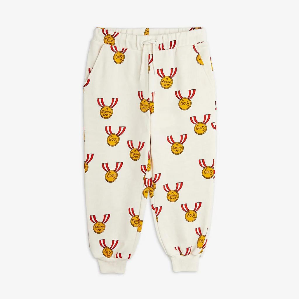 Штани MINI RODINI "MEDALS", білий