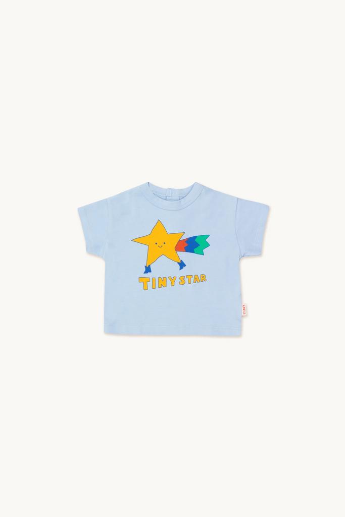 Футболка Tinycottons "STAR BABY", блакитний