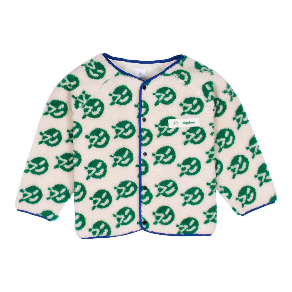 Флісова куртка Wynken "Wynken", молочний/зелений