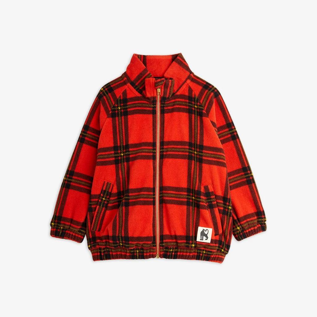 Флісова толстовка MINI RODINI "Check", червоний