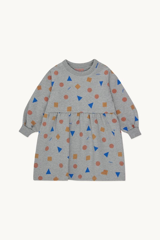 Сукня Tinycottons "GEOMETRIC", світло-сірий