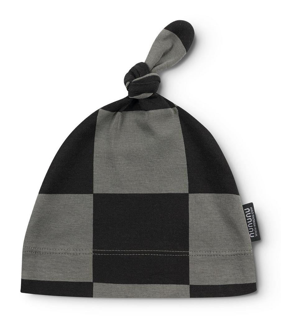 Шапка NUNUNU "CHECKMATE", сірий/чорний