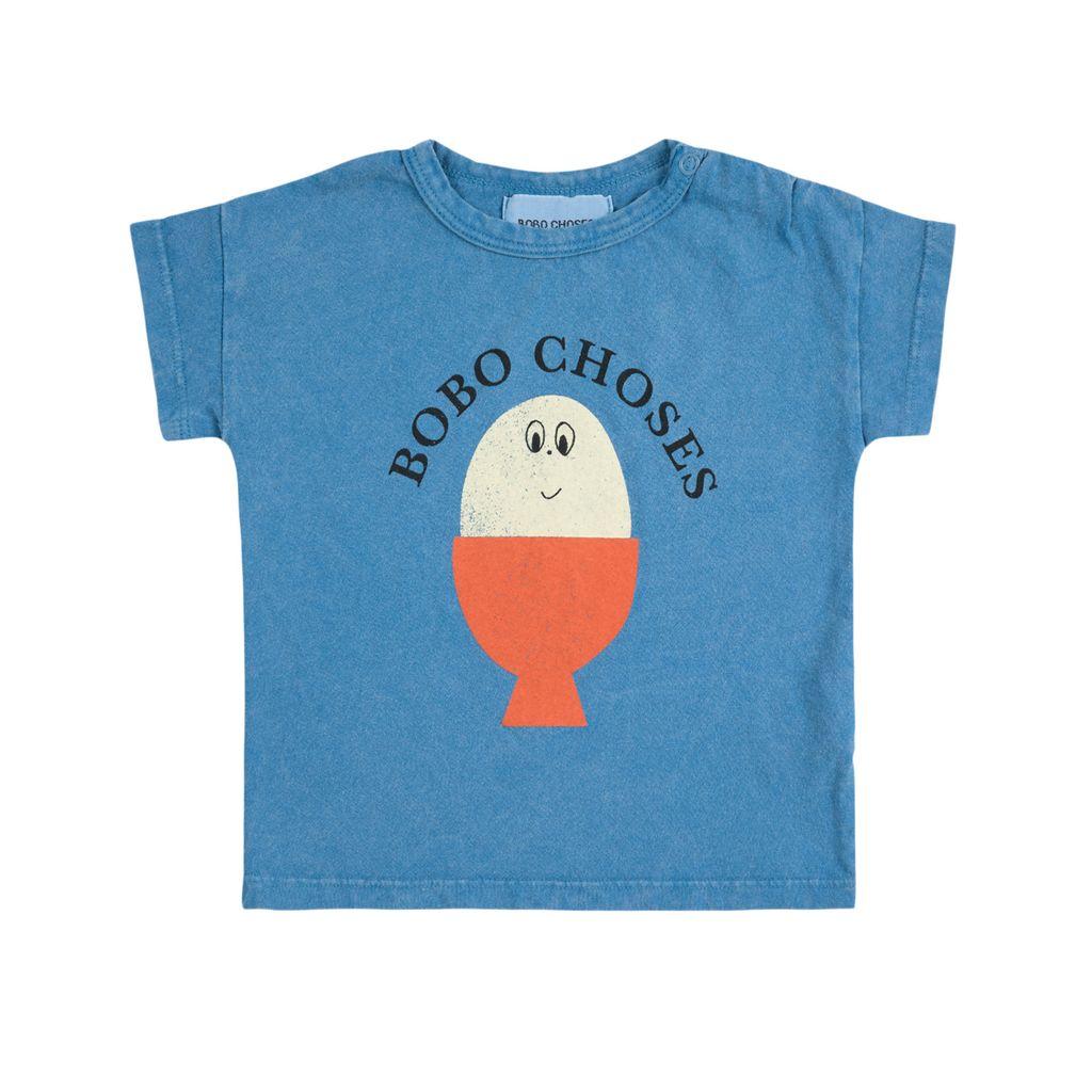 Футболка Bobo Choses "Morning Egg", блакитний