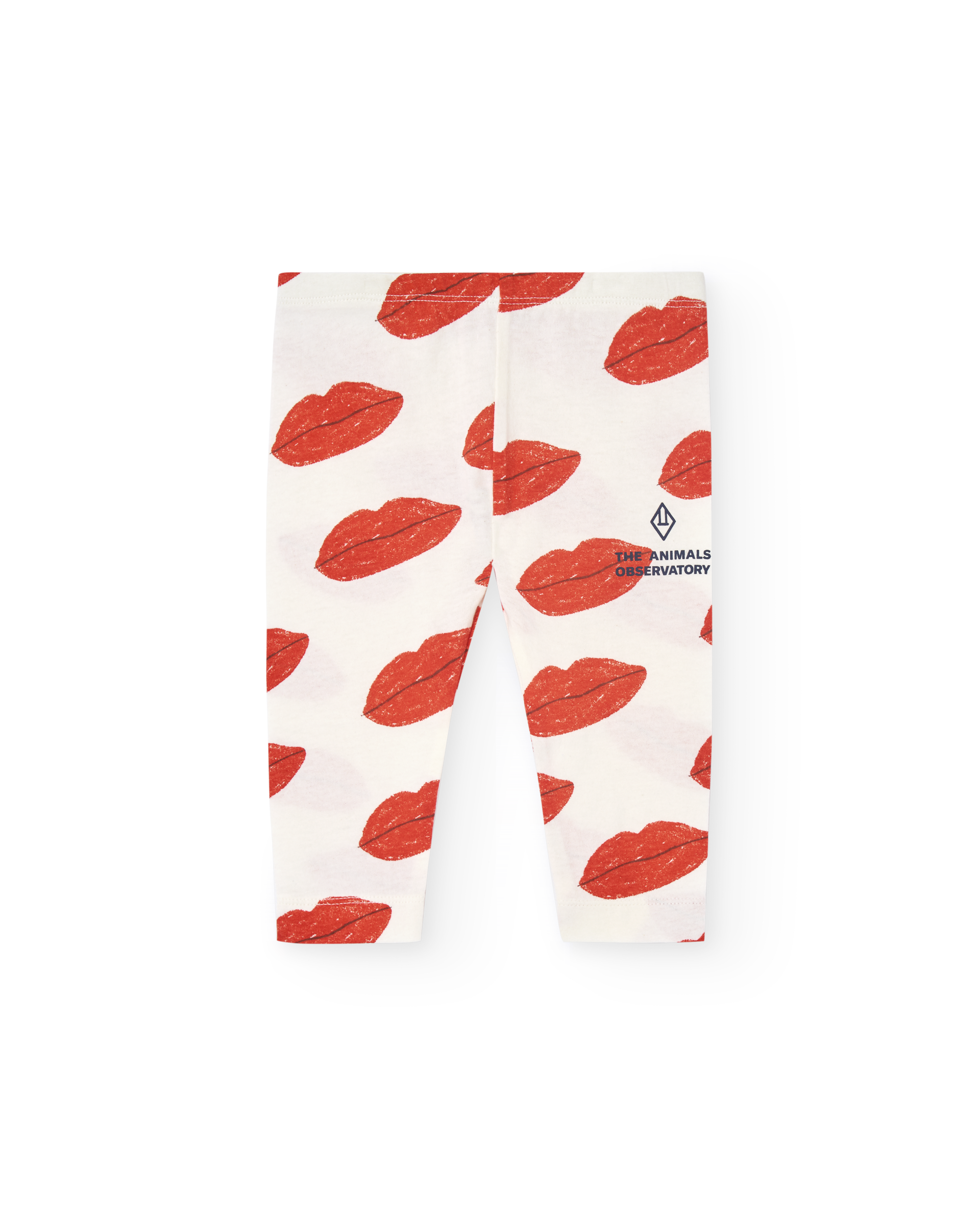 Легінси The Anaimals Observatory "Kissing Penguin", білий/червоний