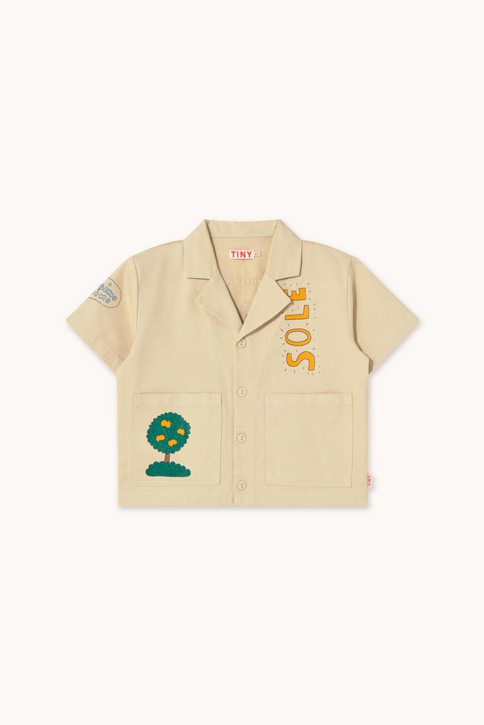 Сорочка Tinycottons "ARTSY TREE", ванільний