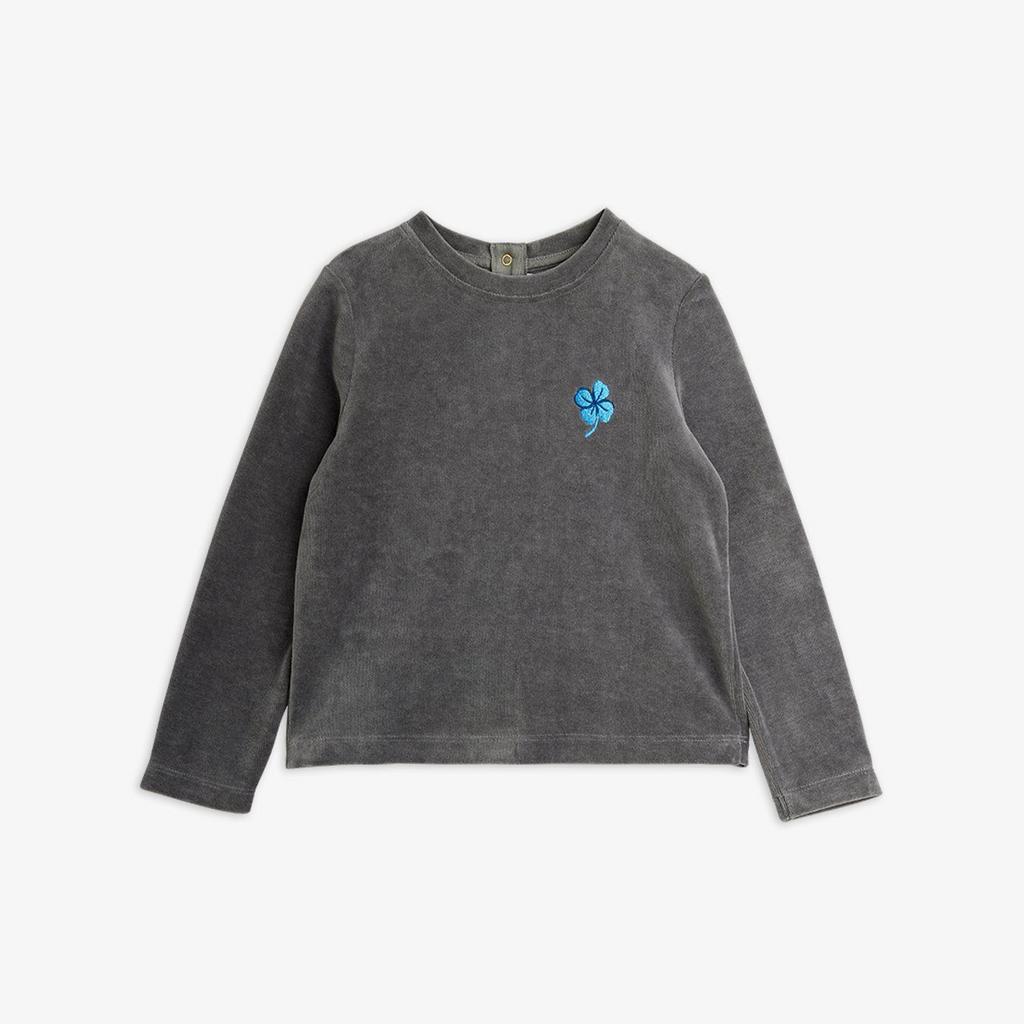 Лонгслів MINI RODINI "Clover", сірий