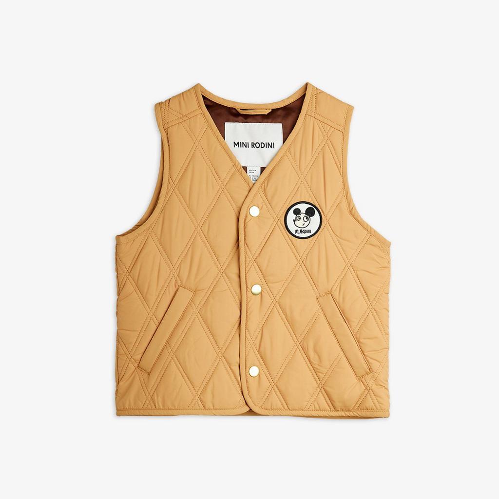 Жилет MINI RODINI "Ritsrats", бежевий