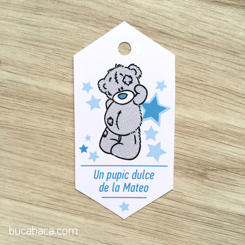 Бирки с мишкой