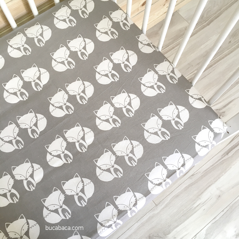 Простынь 120х60 лисички