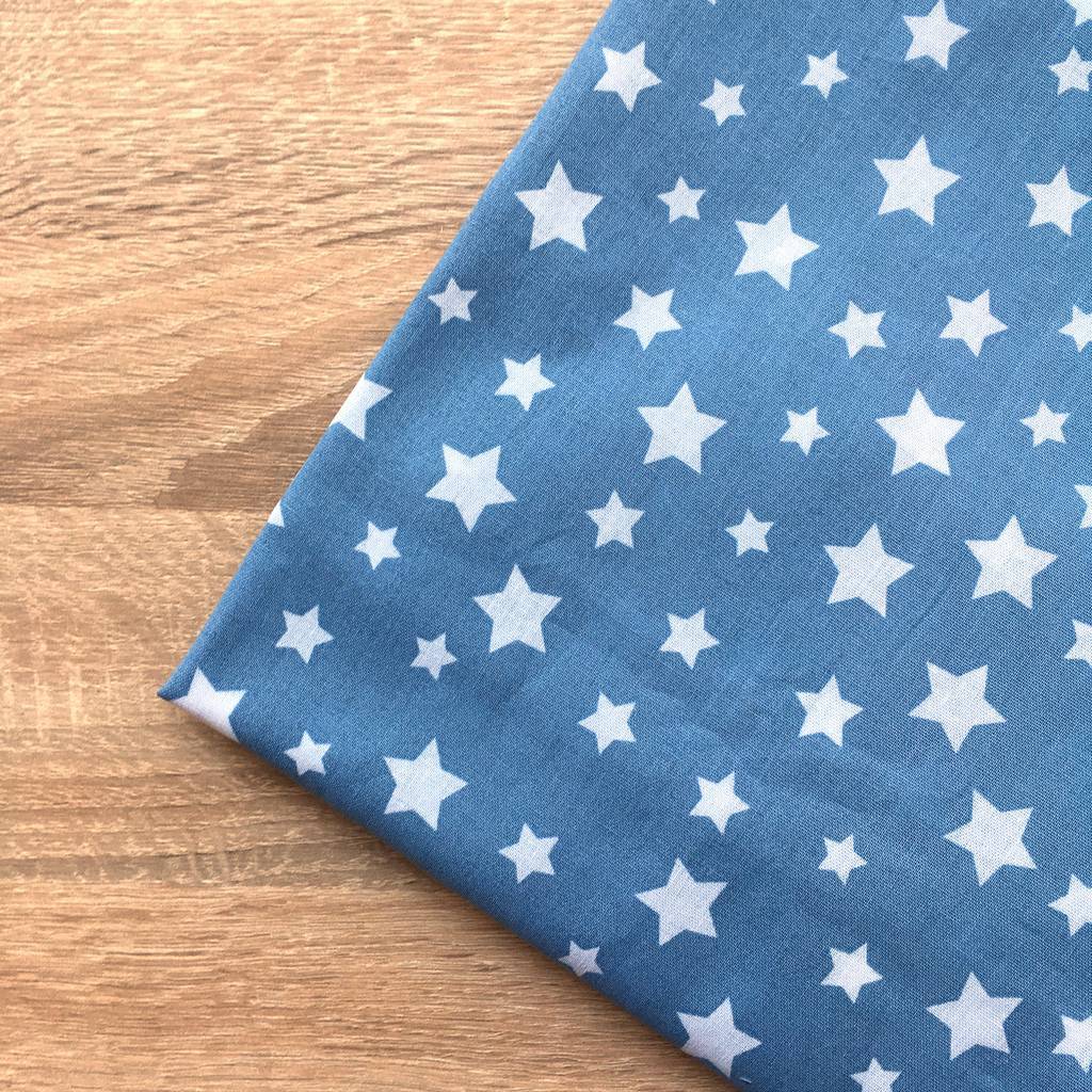 Простынь 120х60 голубые звезды