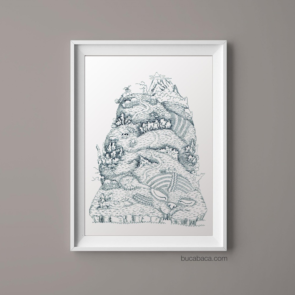 Плакат остров