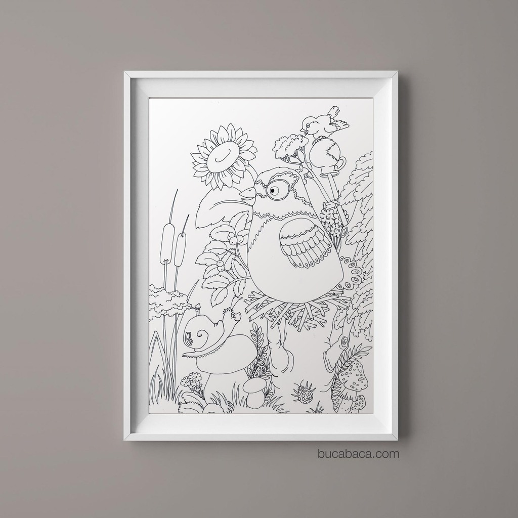 Плакат птица