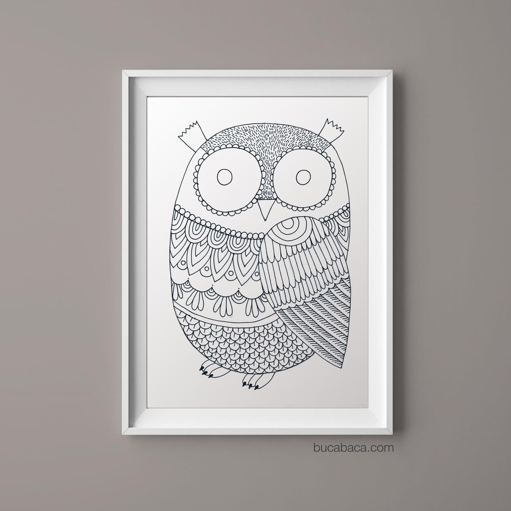 Плакат сова1