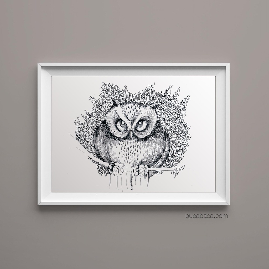 Плакат сова2