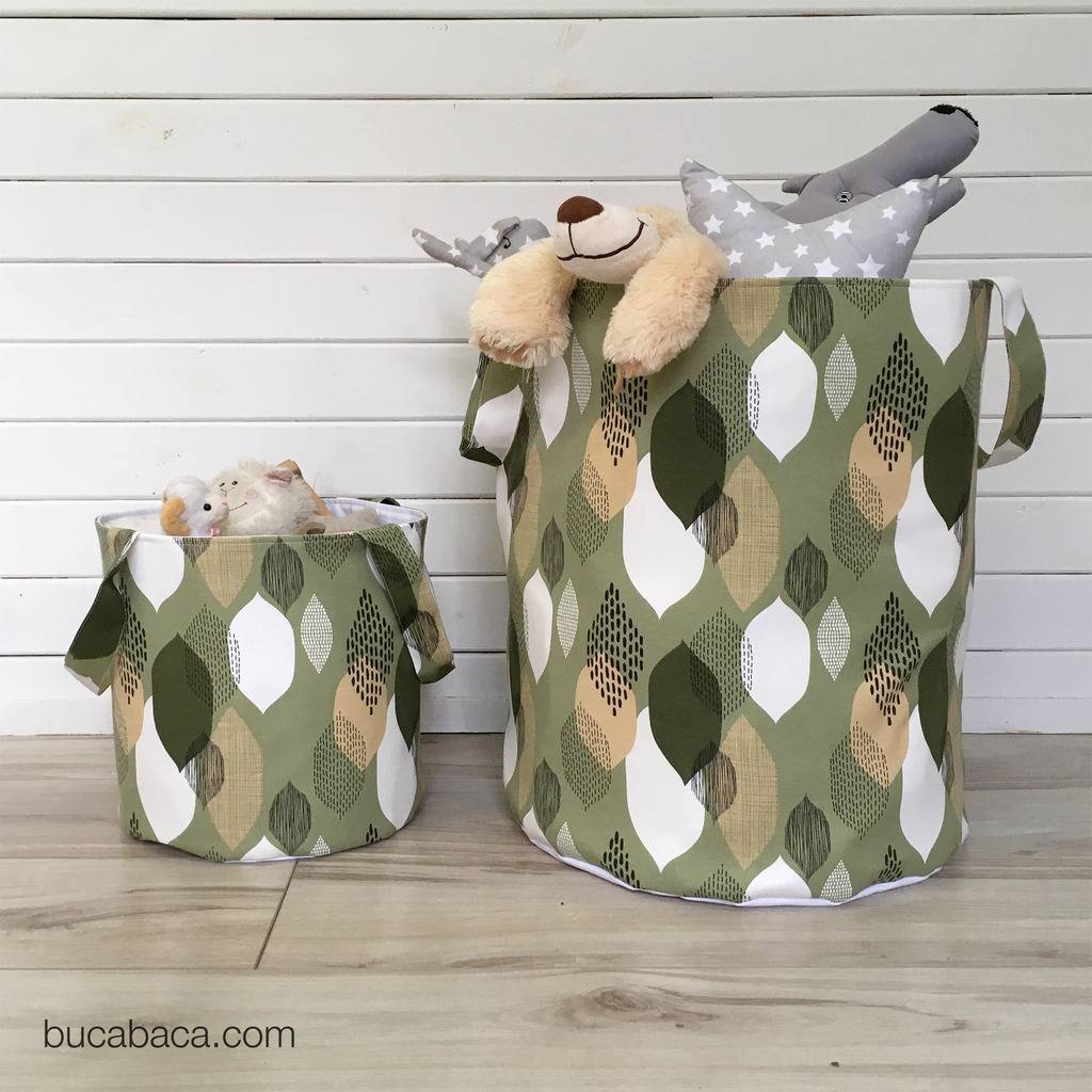 Корзина лист на зелёном