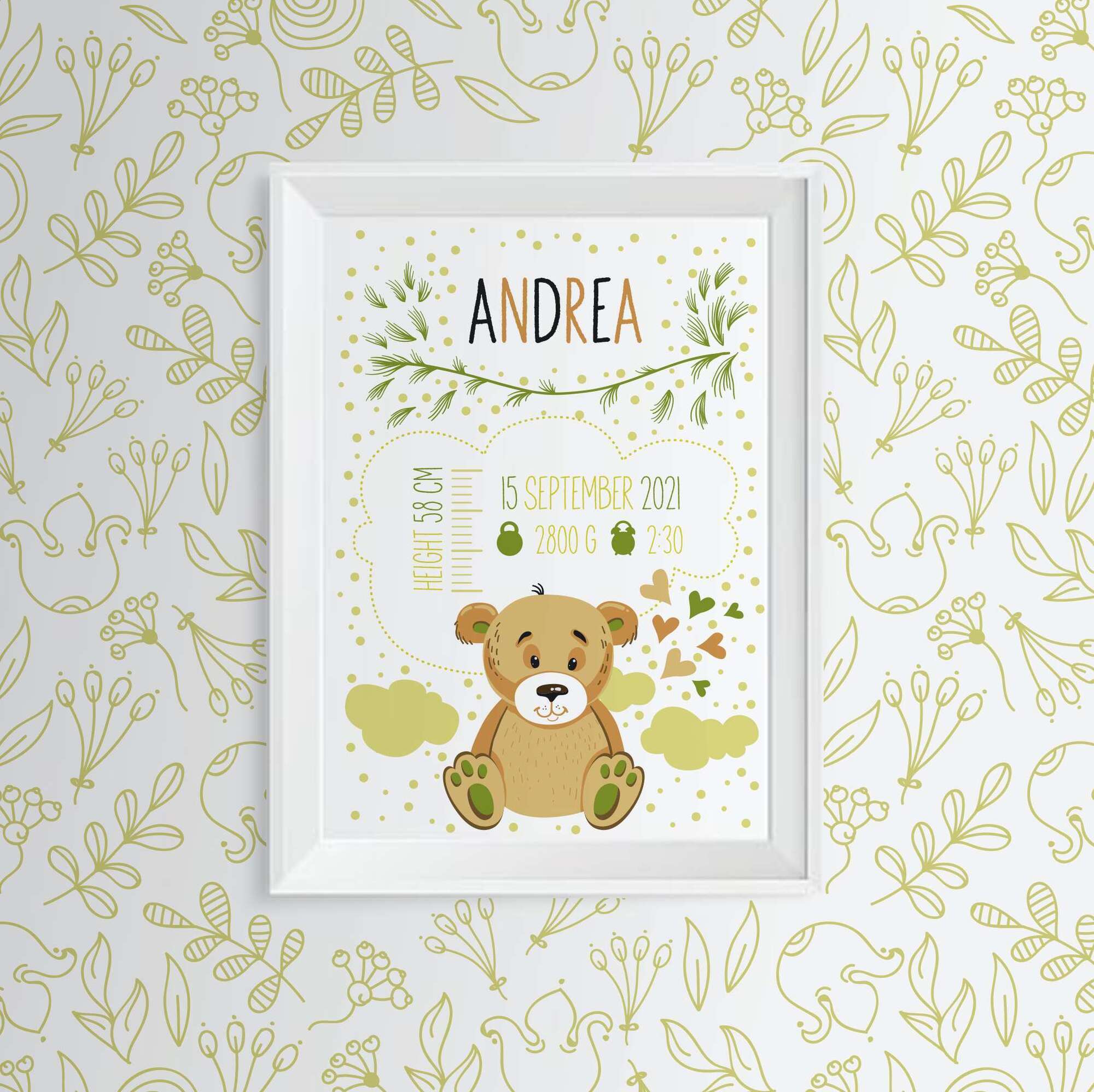 Метрика с мишкой