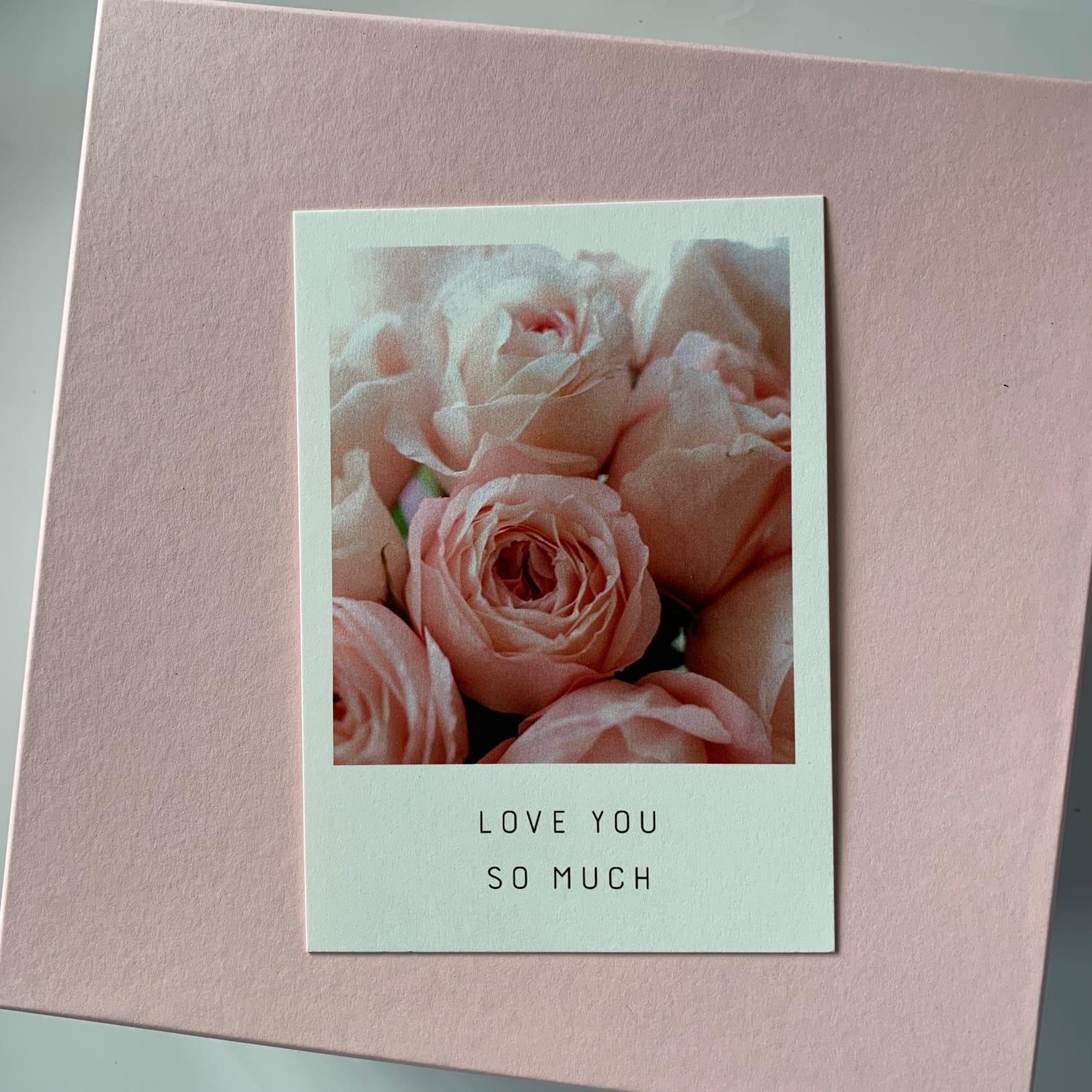Купить Открытка «I love you» с доставкой в Рязани | АМСТЕРДАМ - Цветы и подарки
