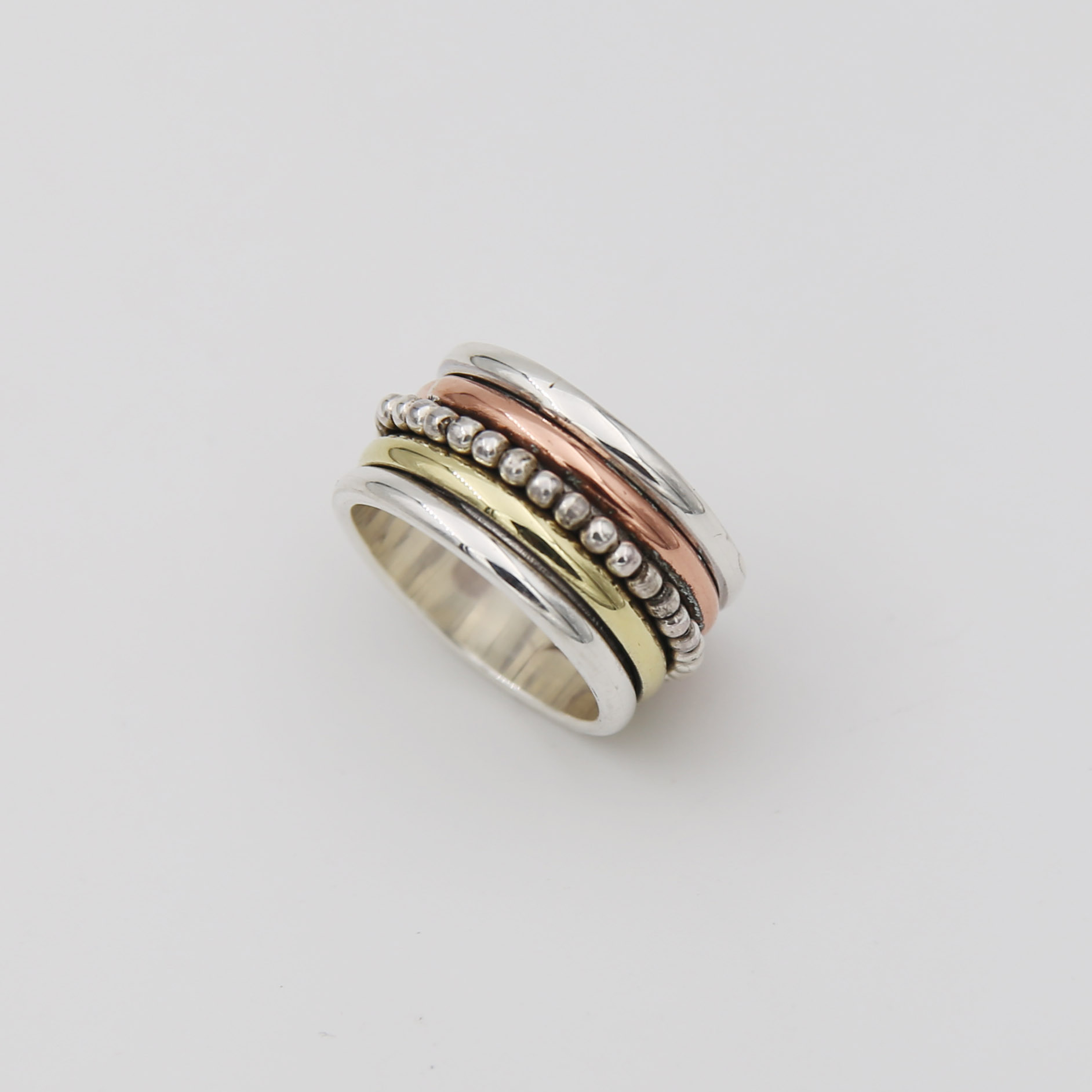 Серебряное кольцо с вращающимся элементом 2P995