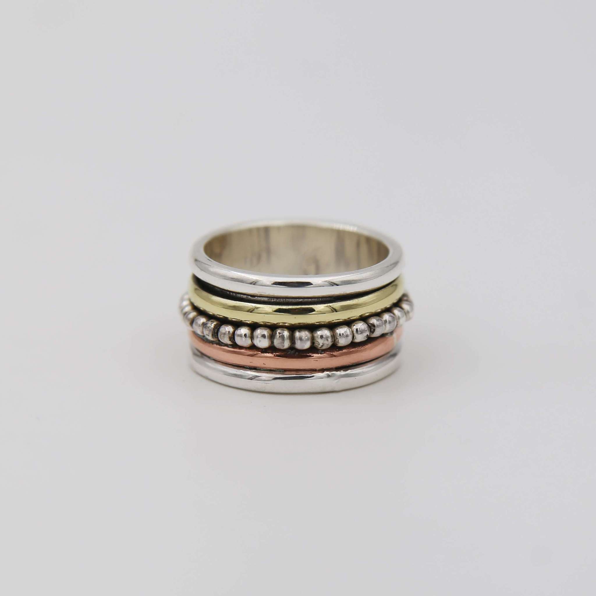 Серебряное кольцо с вращающимся элементом 2P995