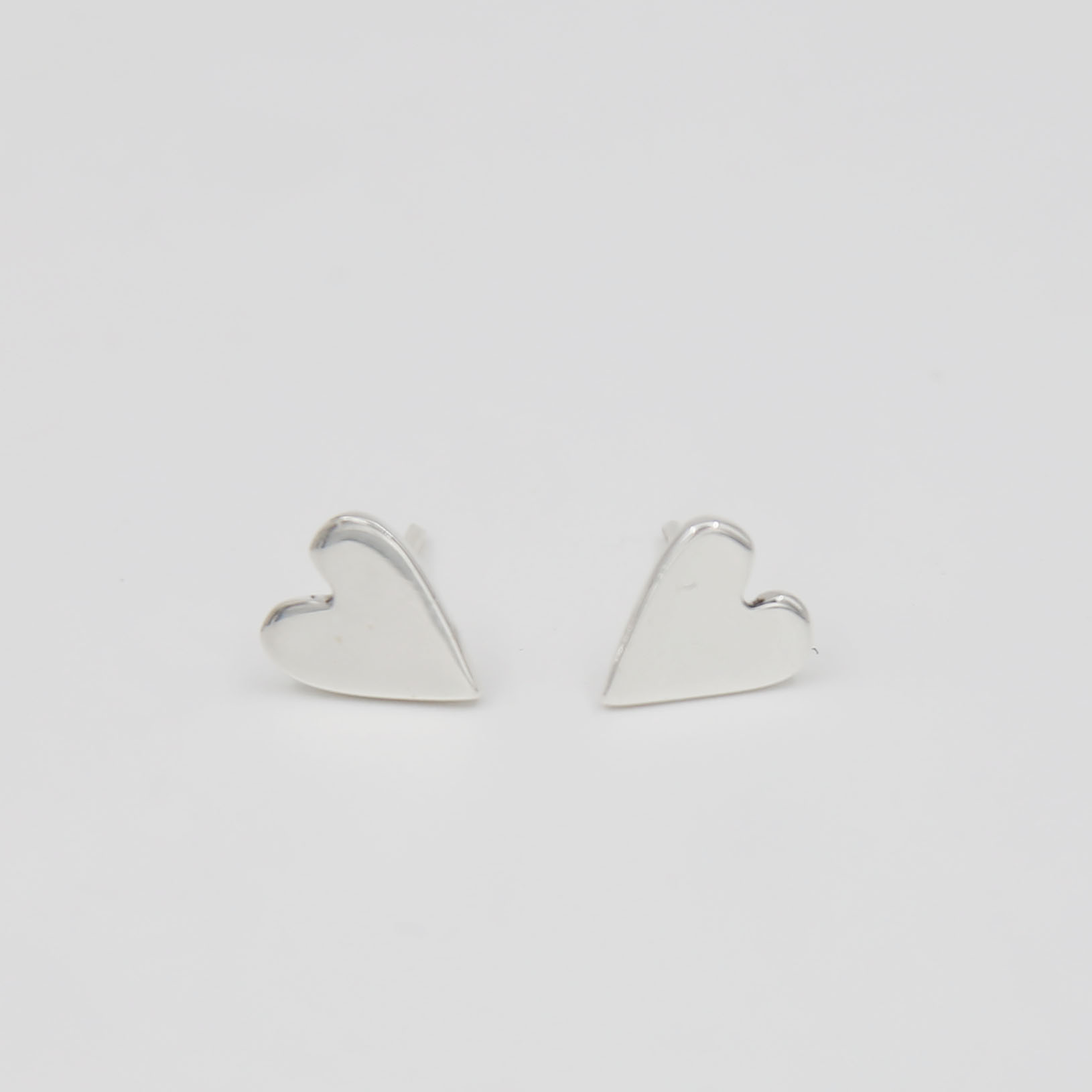 Серьги Сердце глянцевые 1P2258