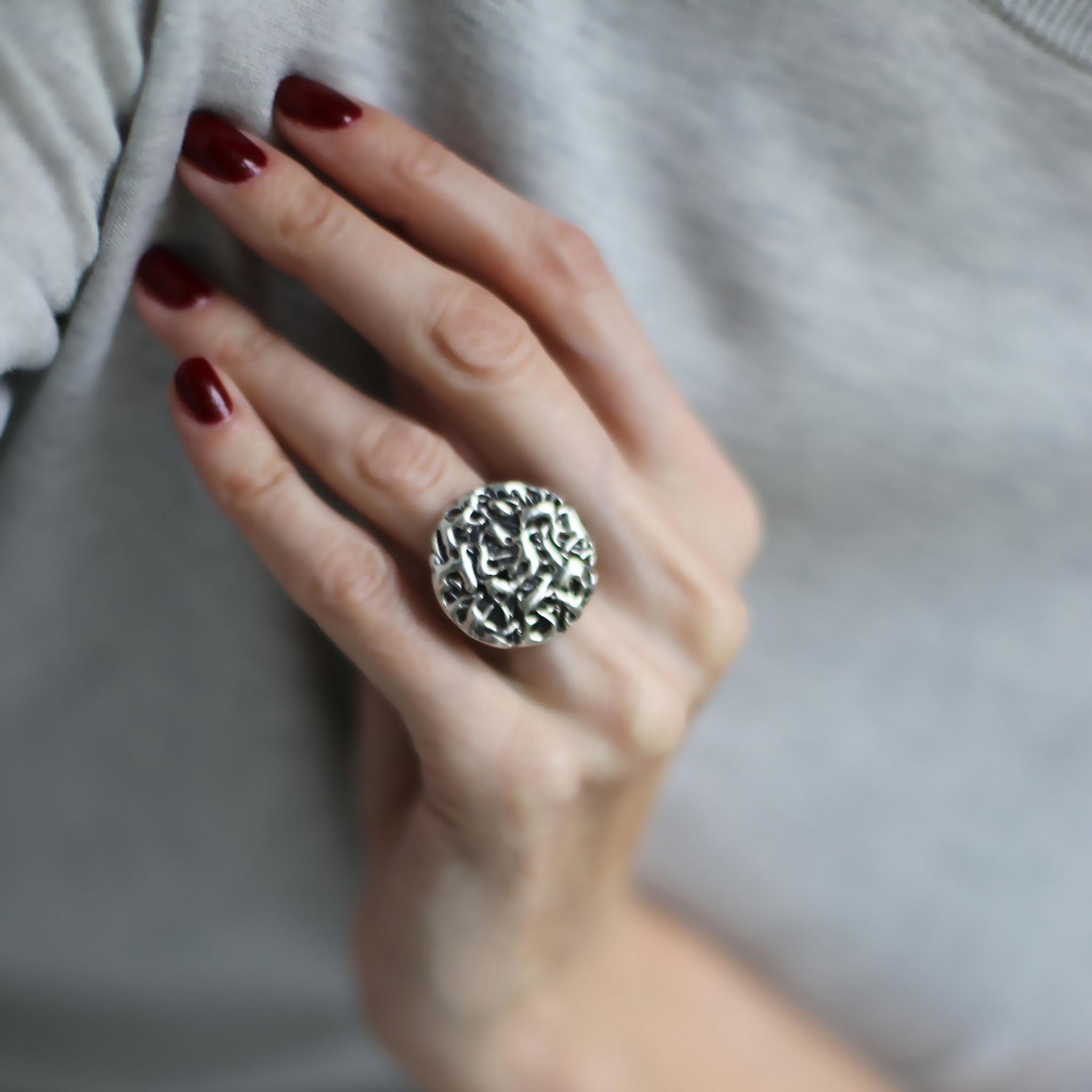 Серебряное кольцо 2P323