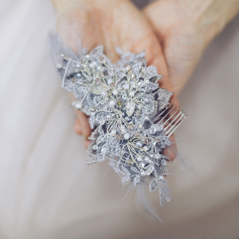 Гребень серебряный Mirra