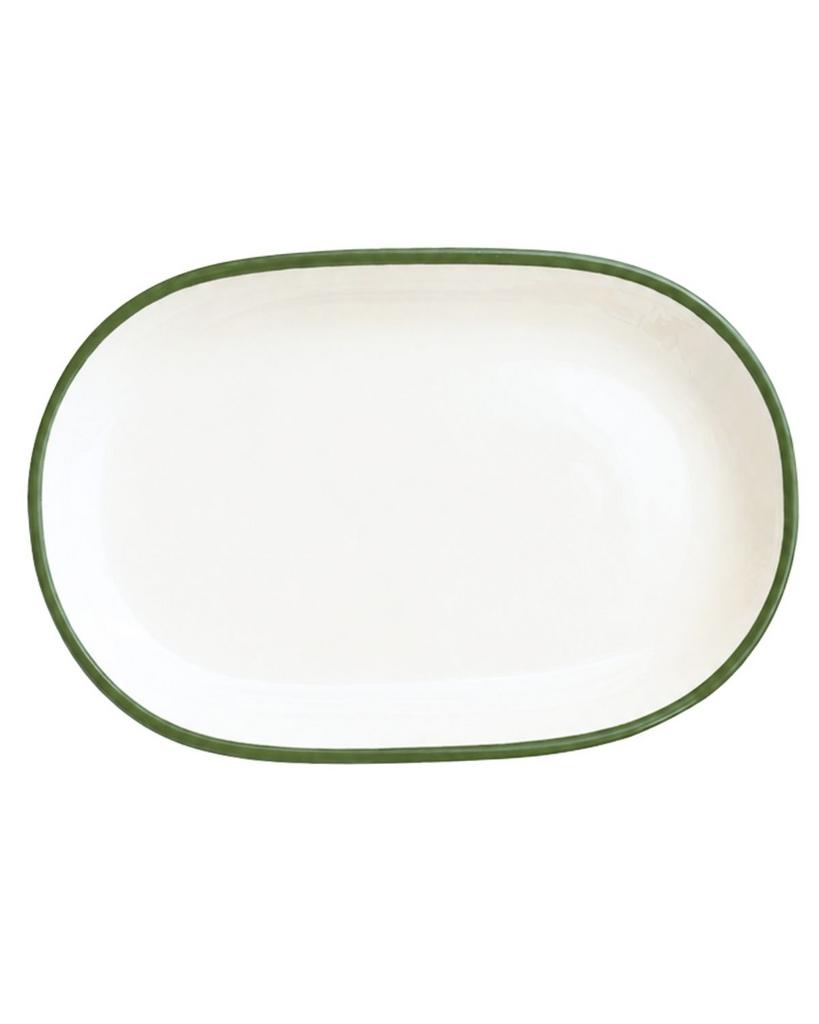 Блюдо овальное большое 37 см ID Fine, Modest Green