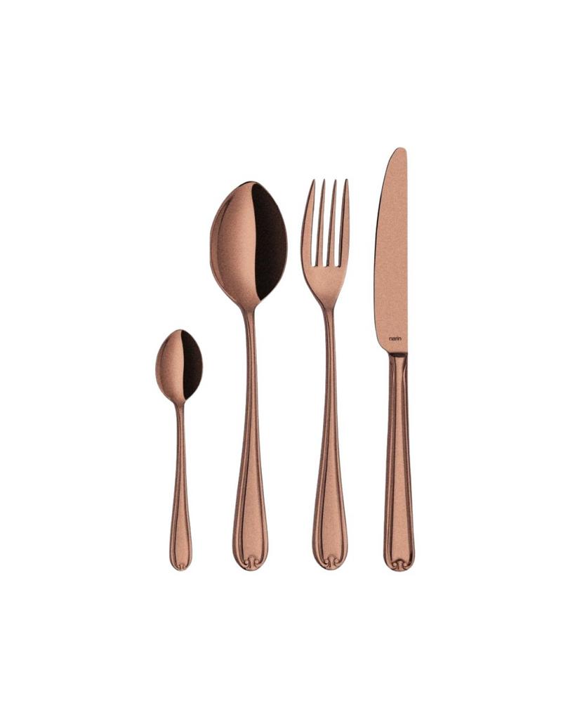 Набор столовых приборов на 6 персон/24 предмета Narin, Anatolia Retro Copper PVD