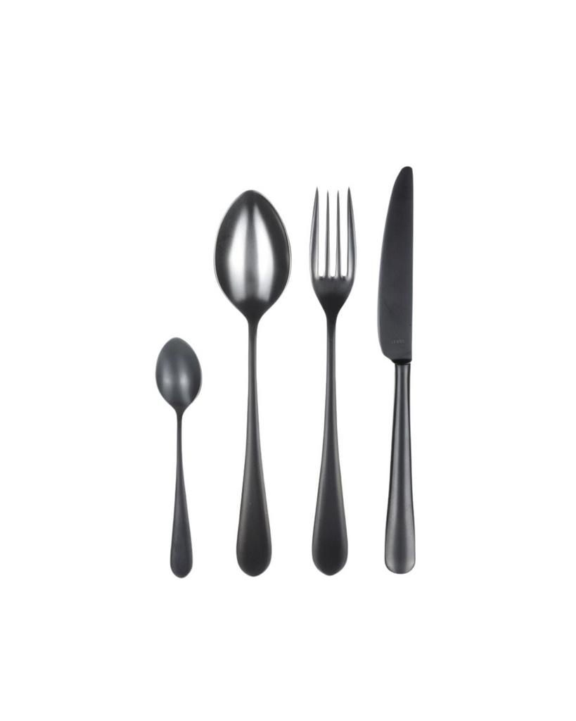 Набор столовых приборов на 6 персон/24 предмета Narin, Epsilon Matt Black PVD
